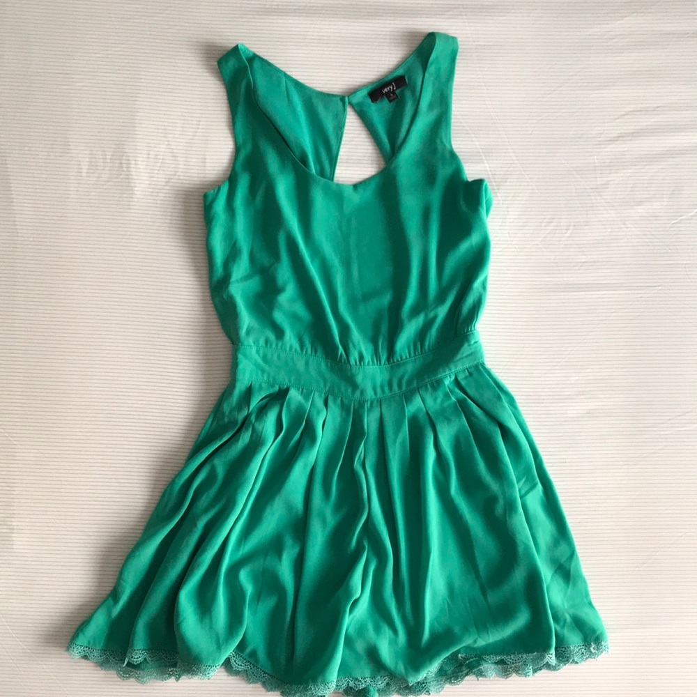 Kelly green romper
